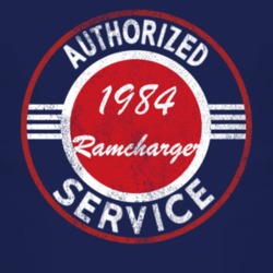 Authorized Service 1984 Dodge Ramcharger Distressed Look Dark T Shirt