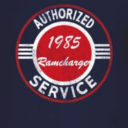 Authorized Service 1985 Dodge Ramcharger Distressed Look Dark T Shirt