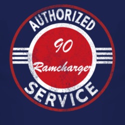 Authorized Service 1990 Dodge Ramcharger Distressed Look Dark T Shirt
