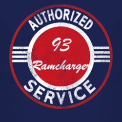 Authorized Service 1993 Dodge Ramcharger Distressed Look Dark T Shirt