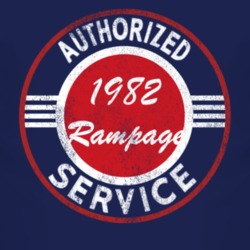 Authorized Service 1982 Dodge Rampage Distressed Look Dark T Shirt