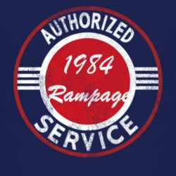 Authorized Service 1984 Dodge Rampage Distressed Look Dark T Shirt