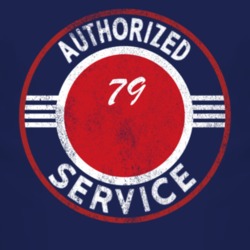 Authorized Service 1979 Renegade Distressed Look Dark T Shirt