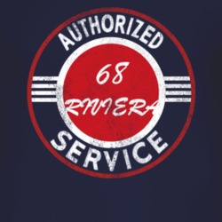 Authorized Service 1968 BUICK RIVIERA Distressed Look Dark T Shirt