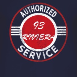 Authorized Service 1993 BUICK RIVIERA Distressed Look Dark T Shirt
