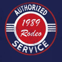 Authorized Service 1989 Chevy Rodeo Distressed Look Dark T Shirt