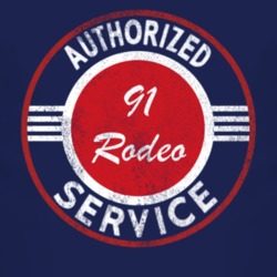Authorized Service 1991 Chevy Rodeo Distressed Look Dark T Shirt