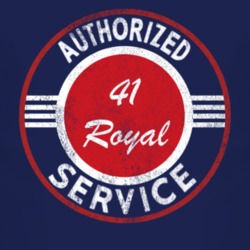 Authorized Service 1941 Chrysler Royal Distressed Look Dark T Shirt