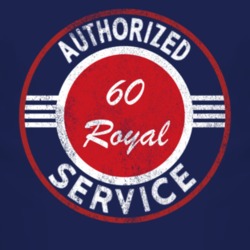 Authorized Service 1960 Chrysler Royal Distressed Look Dark T Shirt