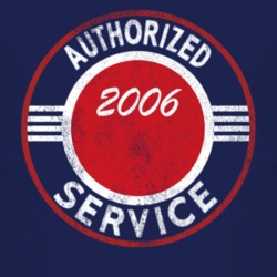 Authorized Service 2006 Sahara Distressed Look Dark T Shirt