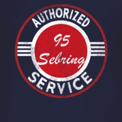 Authorized Service 1995 Chrysler Sebring Distressed Look Dark T Shirt