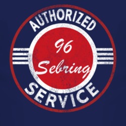 Authorized Service 1996 Chrysler Sebring Distressed Look Dark T Shirt