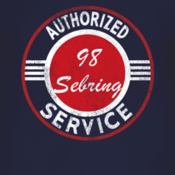 Authorized Service 1998 Chrysler Sebring Distressed Look Dark T Shirt