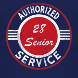 Authorized Service 1928 Dodge Senior Distressed Look Dark T Shirt