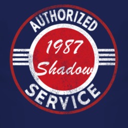 Authorized Service 1987 Dodge Shadow Distressed Look Dark T Shirt