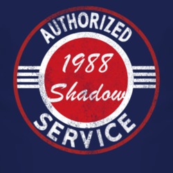 Authorized Service 1988 Dodge Shadow Distressed Look Dark T Shirt