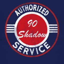 Authorized Service 1990 Dodge Shadow Distressed Look Dark T Shirt