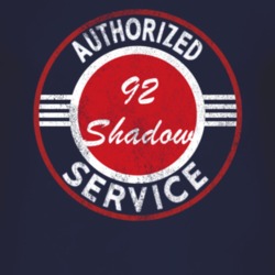 Authorized Service 1992 Dodge Shadow Distressed Look Dark T Shirt
