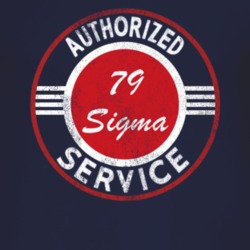 Authorized Service 1979 Chrysler Sigma Distressed Look Dark T Shirt