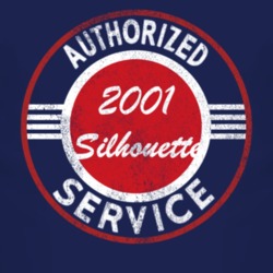 Authorized Service 2001 Oldsmobile Silhouette Distressed Look Dark T S