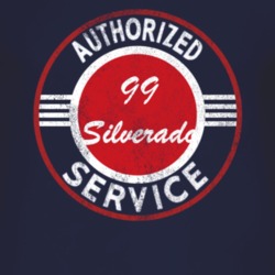 Authorized Service 1999 Chevy Silverado Distressed Look Dark T Shirt