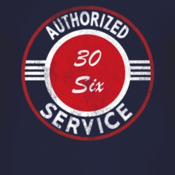 Authorized Service 1930 Dodge Six Distressed Look Dark T Shirt