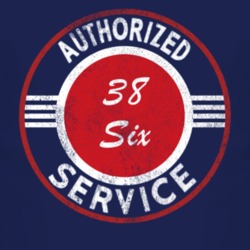 Authorized Service 1938 Dodge Six Distressed Look Dark T Shirt