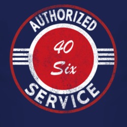 Authorized Service 1940 Dodge Six Distressed Look Dark T Shirt