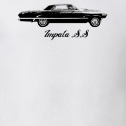 1963 Impala Side View With Model Light Color T Shirt