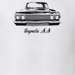 1963 Impala Grill View With Model Light Color T Shirt