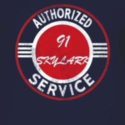 Authorized Service 1991 BUICK SKYLARK Distressed Look Dark T Shirt