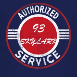 Authorized Service 1993 BUICK SKYLARK Distressed Look Dark T Shirt