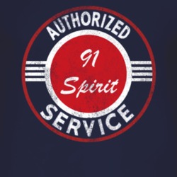 Authorized Service 1991 Dodge Spirit Distressed Look Dark T Shirt