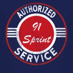 Authorized Service 1991 Chevy Sprint Distressed Look Dark T Shirt