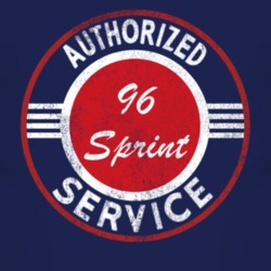 Authorized Service 1996 Chevy Sprint Distressed Look Dark T Shirt