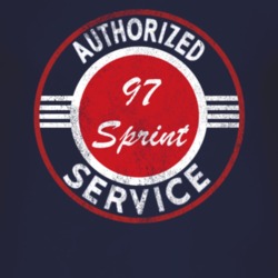 Authorized Service 1997 Chevy Sprint Distressed Look Dark T Shirt