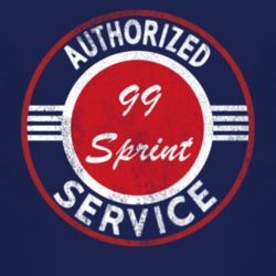 Authorized Service 1999 Chevy Sprint Distressed Look Dark T Shirt