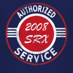 Authorized Service 2008 Cadillac SRX Distressed Look Dark T Shirt