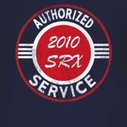 Authorized Service 2010 Cadillac SRX Distressed Look Dark T Shirt