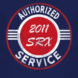 Authorized Service 2011 Cadillac SRX Distressed Look Dark T Shirt