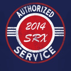 Authorized Service 2014 Cadillac SRX Distressed Look Dark T Shirt