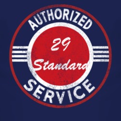 Authorized Service 1929 Dodge Standard Distressed Look Dark T Shirt