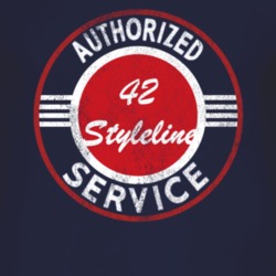 Authorized Service 1942 Chevy Styleline Distressed Look Dark T Shirt
