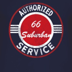 Authorized Service 1966 Chevy Suburban Distressed Look Dark T Shirt