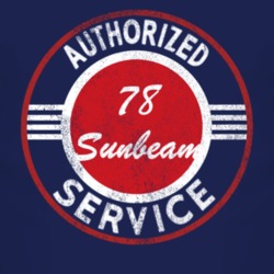 Authorized Service 1978 Chrysler Sunbeam Distressed Look Dark T Shirt