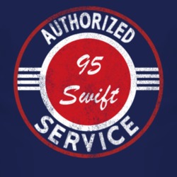 Authorized Service 1995 Chevy Swift Distressed Look Dark T Shirt