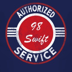 Authorized Service 1998 Chevy Swift Distressed Look Dark T Shirt