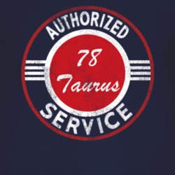 Authorized Service 1978 Taurus Distressed Look Dark T Shirt