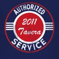 Authorized Service 2011 Chevy Tavera Distressed Look Dark T Shirt