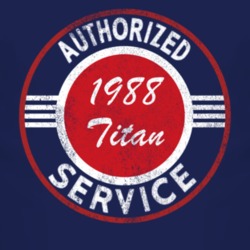 Authorized Service 1988 Chevy Titan Distressed Look Dark T Shirt